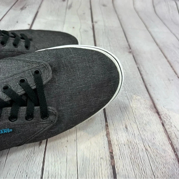 vans off the wall atwood lace up textile low top sneakers dark grey sz 13 mens - Picture 9 of 9